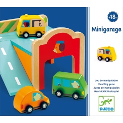 Mini Garage Wooden Playset by Djeco