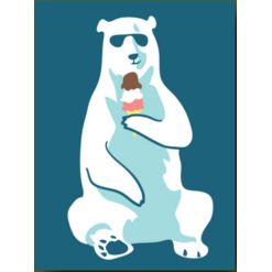 Polar Bear Birthday Card by Great Arrow Graphics
