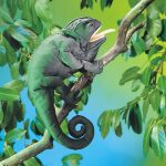 Chameleon Puppet by Folkmanis 1