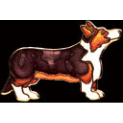 Cardigan Corgi Pin by WM Spear Designs