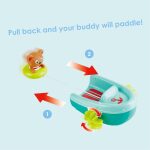 Tubing Bear Pull Back Boat by Hape 2