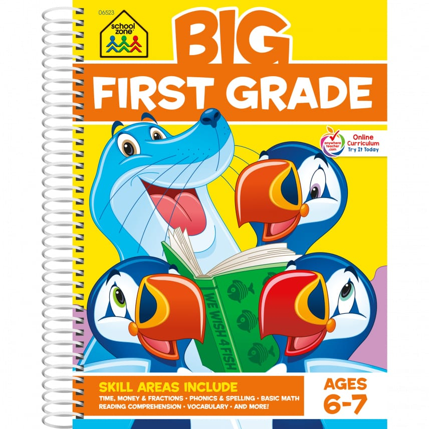 Big First Grade Workbook by School Zone Big First Grade Workbook by School Zone