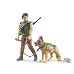 Bworld Forest Ranger with Dog and Equiptment by Bruder