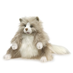 Fluffy Cat Puppet by Folkmanis