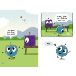 I Can Read Comics Level 2 Friendbots Blink and Block Make a Wish by Harper Collins 3