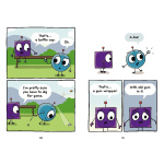 I Can Read Comics Level 2 Friendbots Blink and Block Make a Wish by Harper Collins 4