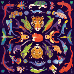 Kaleido Wild 500pc Puzzle by Mudpuppy 1
