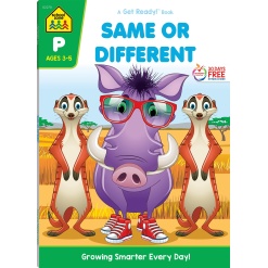 Same or Different Preschool Workbook by School Zone