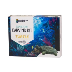 Turtle Soapstone Carving Kit by Studiostone Creative