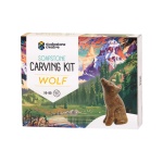 Wolf Soapstone Carving Kit by Studiostone Creative