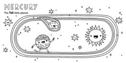 8 Little Planets Coloring Book A Solar System Coloring Book for Toddlers and Kids by Sourcebooks 8