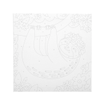 Colorific Canvas Paint by Number Happy Sloth by Ooly 1
