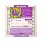 Colorific Canvas Paint by Number Happy Sloth by Ooly 6