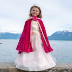 Deluxe Fuchsia Princess Cape Medium Size 5 6 by Great Pretenders 4