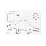 Mini Traveler Coloring Activity Kit Dinosaurs in Space by Ooly 3