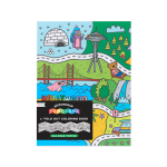 Picturesque Panorama Coloring Book USA Road Trippin by Ooly