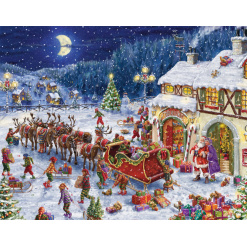 Santas Sleigh Advent Calendar by Vermont Christmas Company
