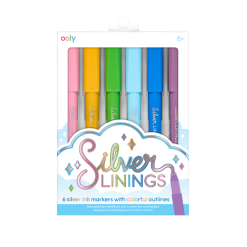 Silver Linings Outline Markers by Ooly