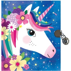 Unicorn Locked Diary by Mudpuppy