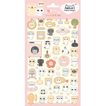 Puffy Cat Stickers by BC USA