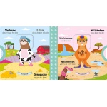 Wonder Wheel Amazing Animals Mix and Match Board Book by House of Marbles 2