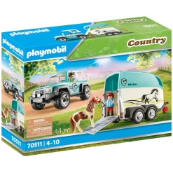 Playmobil Car with Pony Trailer by Playmobil