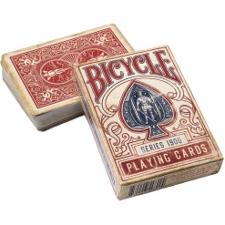 Bicycle 1900 Vintage Series Card Deck Red by Ellusionist