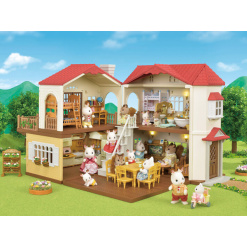 Calico Critters Red Roof Country Home Gift Set by Epoch Everlasting Play