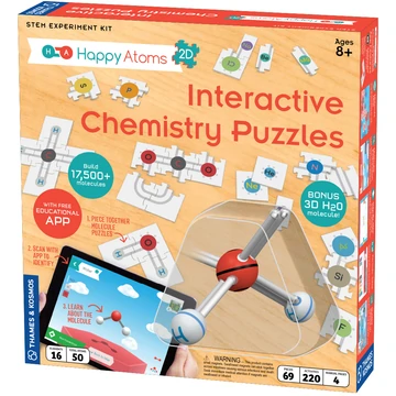 Happy Atoms 2D Interactive Chemistry Puzzles by Thames Kosmos Happy Atoms 2D Interactive Chemistry Puzzles by Thames Kosmos