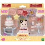 Calico Critters Tuxedo Cat Girls Party Time Playset by Epoch Everlasting Play