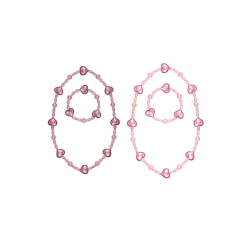 Cotton Candy Necklace and Bracelet Set by Great Pretenders