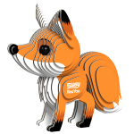 Eugy Red Fox 3D Cardboard Model by Geotoys