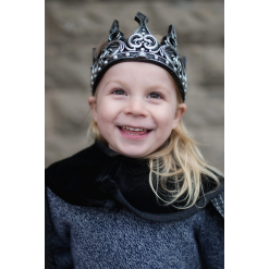SilverBlack Medieval Crown by Great Pretenders