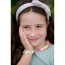 Sweet Tart Heart Necklace and Bracelet Set by Great Pretenders