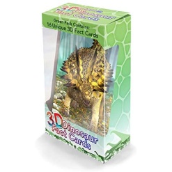 3D Lenticular Dinosaur Fact Cards Green by Artgame