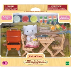 Calico Critters Bubblebrook Elephant Girls BBQ Picnic Set by Epoch Everlasting Play
