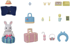Calico Critters Snow Rabbit Mothers Weekend Travel Set by Epoch Everlasting Play 2
