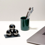 Gunmetal Supers Speks 33mm Magnet Balls Set of 3 by Speks 2