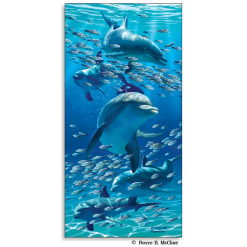 Lenticular Dolphin Poster by Artgame