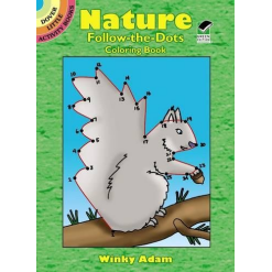 Nature Follow the Dots Coloring Book by Dover Publications