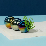 Oil Slick Supers Speks 33mm Magnet Balls Set of 3 by Speks 3