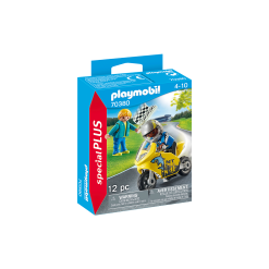 Playmobil Boys with Motorcycle by Playmobil