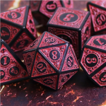 Magic Flame Red RPG Dice Set by Foam Brain Games 2