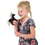 Mini Black Unicorn Finger Puppet by Folkmanis 3