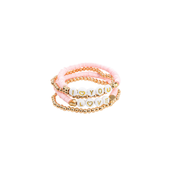 Pink Love Bracelets-by-Great Pretenders