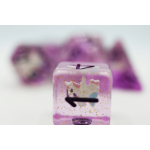 Purple Unicorn RPG Dice Set by Foam Brain Games 2