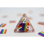 Rainbow Flag RPG Dice Set by Foam Brain Games