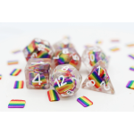 Rainbow Flag RPG Dice Set by Foam Brain Games 2