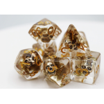 Silver Pirate Skull RPG Dice Set by Foam Brain Games 2