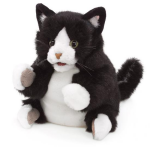 Tuxedo Kitten Puppet by Folkmanis